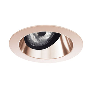 Juno Aculux Recessed Lighting 2008WHZ-SF 2" LED, Low Voltage Round Adjustable Angle Cut Cone, Wheat Haze Specular Self Flanged Trim