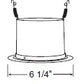 Juno Recessed Lighting 203B-WH (203 BWH) 5" Line Voltage Deep Baffle Trim, Black Baffle, White Trim
