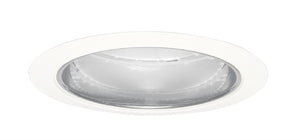 Juno Recessed Lighting 204C-WH (204 CWH) 5" LED, Line Voltage Downlight Trim, Clear Reflector, White Trim