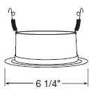Juno Recessed Lighting 204WHZ-WH (204 WHZWH)  5" LED, Line Voltage Downlight Trim, Wheat Haze Reflector, White Trim
