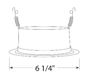 Juno Recessed Lighting 205B-SC (205 BSC) 5" LED, Line Voltage Baffle Trim, Black Baffle, Satin Chrome Trim