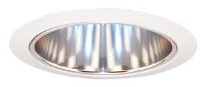 Juno Recessed Lighting 206C-WH (206 CWH) 5" Line Voltage Deep Cone Reflector Trim, Clear Reflector, White Trim