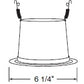 Juno Recessed Lighting 206WHZ-WH (206 WHZWH)  5" Line Voltage Deep Cone Reflector Trim, Wheat Haze Reflector, White Trim