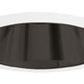 Juno Recessed Lighting 207B-WH (207 BWH) 5" Line Voltage Cone Reflector Trim, Black Reflector, White Trim