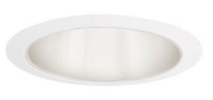 Juno Recessed Lighting 207W-WH (207 WWH) 5" Line Voltage Cone Reflector Trim, White Reflector, White Trim