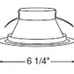 Juno Recessed Lighting 207W-WH (207 WWH) 5" Line Voltage Cone Reflector Trim, White Reflector, White Trim