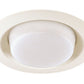 Juno Recessed Lighting 21-WH (21 WH) 6" LED, Line Voltage, Drop Opal Trim, White Trim