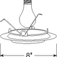 Juno Recessed Lighting 21-WH (21 WH) 6" LED, Line Voltage, Drop Opal Trim, White Trim