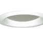 Juno Recessed Lighting 2130W-WH (2130 WWH) 5" LED, Compact Fluorescent, White Baffle Trim with Regressed Dome Lens