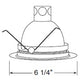 Juno Recessed Lighting 2130W-WH (2130 WWH) 5" LED, Compact Fluorescent, White Baffle Trim with Regressed Dome Lens