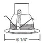 Juno Recessed Lighting 215B-WH (215 BWH) 5" Line Voltage, Compact Fluorescent, Enclosed Baffle Trim, Black Baffle, White Trim