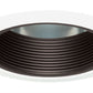Juno Recessed Lighting 218B-WH (218 BWH) 5" Compact Fluorescent, Baffle Trim, Black Baffle, White Trim
