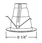 Juno Recessed Lighting 219HZ-WH (219 HZWH) 5" Compact Fluorescent, Cone Reflector Trim, Haze Reflector, White Trim
