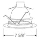 Juno Recessed Lighting 220-PW (220 PW) 6" Fluorescent, Albalite Lens with Reflector Trim, Plastic White Trim