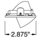 Juno Aculux Recessed Lighting 2228SQ2BHZ-BL-FM 2" 2 Heads LED Adjustable Scoop Flush Mount Trim, Black Finish