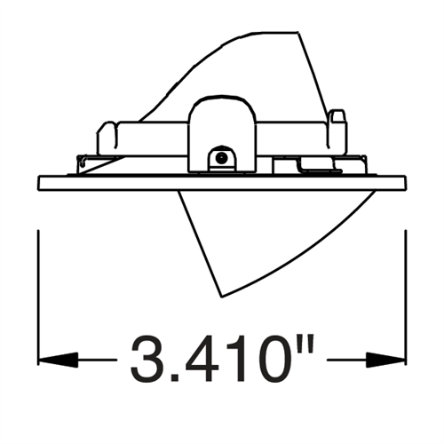 Juno Aculux Recessed Lighting 2228SQ2BHZ-WH-SF 2" 2 Heads LED Adjustable Scoop Self Flanged Trim, White Finish