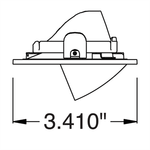Juno Aculux Recessed Lighting 2228SQ3BHZ-BL-SF (2SQ3ASC BD BLSF) 2" 3 Heads LED Adjustable Scoop Self Flanged Trim, Black Finish