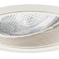 Juno Recessed Lighting 224W-WH (224 WWH) 6" Line Voltage, Gimbal Ring in Baffle Trim, White Baffle, White Trim