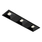 Juno Aculux Recessed Lighting 2301SQ3BHZ-BL-SF 2" 3 Heads LED Regressed Lensed Pinhole Self Flanged Trim, Black Finish