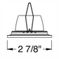 Juno Aculux Recessed Lighting 2302BHZ-BL-FM 2" Round Regressed Beveled LED, Low Voltage Flush Mount Pinhole Lensed, Black Trim