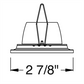 Juno Aculux Recessed Lighting 2307BHZ-BL-FM 2" Round Regressed Beveled Flush Mount Pinhole, Black Trim