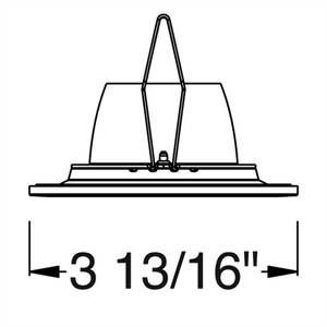 Juno Aculux Recessed Lighting 2307BHZ-BL-SF 2" Round Regressed Beveled Self Flanged Pinhole, Black Trim
