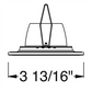 Juno Aculux Recessed Lighting 2307BHZ-WH-SF 2" Round Regressed Beveled Self Flanged Pinhole, White Trim