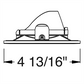 Juno Aculux Recessed Lighting 2308SQBHZ-BL-SF 2" LED Square Adjustable Regressed Beveled Pinhole, Lensed, Black Haze Reflector, Black Self Flanged Trim