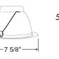 Juno Recessed Lighting 231G-WH (231 GWH) 6" Line Voltage, A-Lamp Reflector Trim, Gold Reflector, White Trim