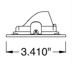 Juno Aculux Recessed Lighting 2331SQ2BHZ-WH-SF 2" 2 Heads LED Adjustable Lensed Pinhole Self Flanged Trim, White Finish