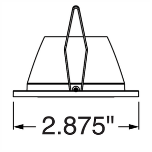 Juno Aculux Recessed Lighting 2332BHZ-WH-FM (2DPIN BD WHFM WET) New Construction 2" Round LED with 1-1/4" Pinhole, Wet Location, Black Diffuse Reflector, Flangeless, White Trim