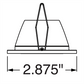 Juno Aculux Recessed Lighting 2337BHZ-BL-FM (2DPIN BD BLFM) New Construction 2" Round LED with 1-1/4" Pinhole, Black Diffuse Reflector, Flangeless, Black Trim