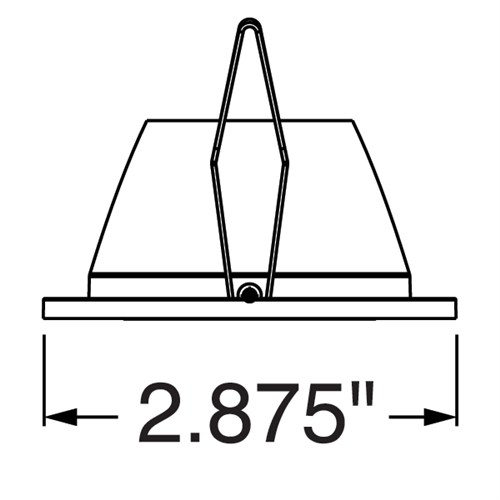 Juno Aculux Recessed Lighting 2337BHZ-BL-FM (2DPIN BD BLFM) New Construction 2" Round LED with 1-1/4" Pinhole, Black Diffuse Reflector, Flangeless, Black Trim