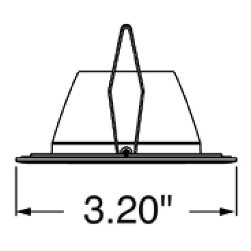 Juno Aculux Recessed Lighting 2337BHZ-WH-SF (2DPIN BD WHSF) New Construction 2" Round LED with 1-1/4" Pinhole, Black Diffuse Reflector, White Painted Flange Trim
