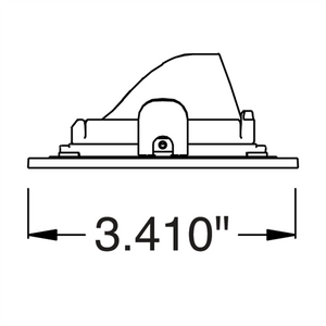 Juno Aculux Recessed Lighting 2338SQ2BHZ-WH-SF 2" 2 Heads LED Adjustable Pinhole Self Flanged Trim, White Finish