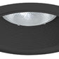 Juno Recessed Lighting 24B-BL (24 BBL) 6" LED, Line Voltage, Tapered Baffle Trim, Black Baffle, Black Trim