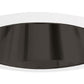 Juno Recessed Lighting 257B-WH (257 BWH) 6" Line Voltage, Deep Cone Trim, Black Reflector, White Trim