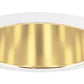 Juno Recessed Lighting 257G-WH (257 GWH) 6" Line Voltage, Deep Cone Trim, Gold Reflector, White Trim