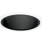 Juno Recessed Lighting 25B-SC (25 BSC) 6" Line Voltage, Straight Baffle Trim, Black Baffle, Satin Chrome Trim