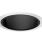 Juno Recessed Lighting 25B-WH (25 BWH) 6" Line Voltage, Straight Baffle Trim, Black Baffle, White Trim