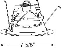 Juno Recessed Lighting 267HZ-WH (267 HZWH) 6" Line Voltage, Adjustable Tapered Cone Trim, Haze Reflector, White Trim