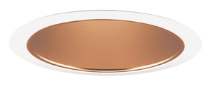 Juno Recessed Lighting 267WHZ-WH (267 WHZWH) 6" Line Voltage, Adjustable Tapered Cone Trim, Wheat Haze Reflector, White Trim