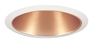 Juno Recessed Lighting 26WHZ-WH (26 WHZWH) 6" LED, Line Voltage, Straight Cone Trim, Wheat Haze Reflector, White Trim