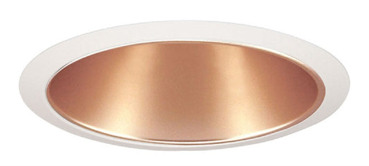 Juno Recessed Lighting 26WHZ-WH (26 WHZWH) 6" LED, Line Voltage, Straight Cone Trim, Wheat Haze Reflector, White Trim