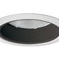 Juno Recessed Lighting 275B-WH (275S BWH) 5" Line Voltage Shallow Baffle, Black Baffle, White Trim