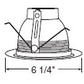 Juno Recessed Lighting 275B-WH (275S BWH) 5" Line Voltage Shallow Baffle, Black Baffle, White Trim