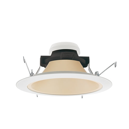 Juno Recessed Lighting 27HYP2-WHZ-WH (27HYP2 WHZWH) 6" LED Hyperbolic Reflector Trim, Wheat Haze Cone, White Trim Ring