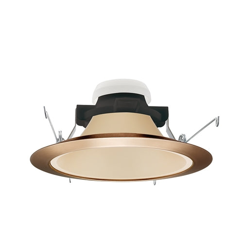 Juno Recessed Lighting 27HYP3-WHZ-ABZ (27HYP3 WHZABZ) 6" LED Hyperbolic Reflector Trim, Wheat Haze Cone, Classic Aged Bronze Trim Ring