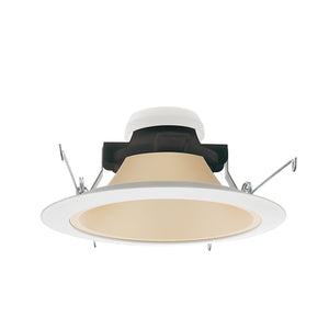 Juno Recessed Lighting 27HYP3-WHZ-WH (27HYP3 WHZWH) 6" LED Hyperbolic Reflector Trim, Wheat Haze Cone, White Trim Ring