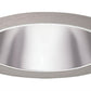 Juno Recessed Lighting 27PT-SC (27 PTSC) 6" LED, Line Voltage, Tapered Cone Trim, Pewter Reflector, Satin Chrome Trim